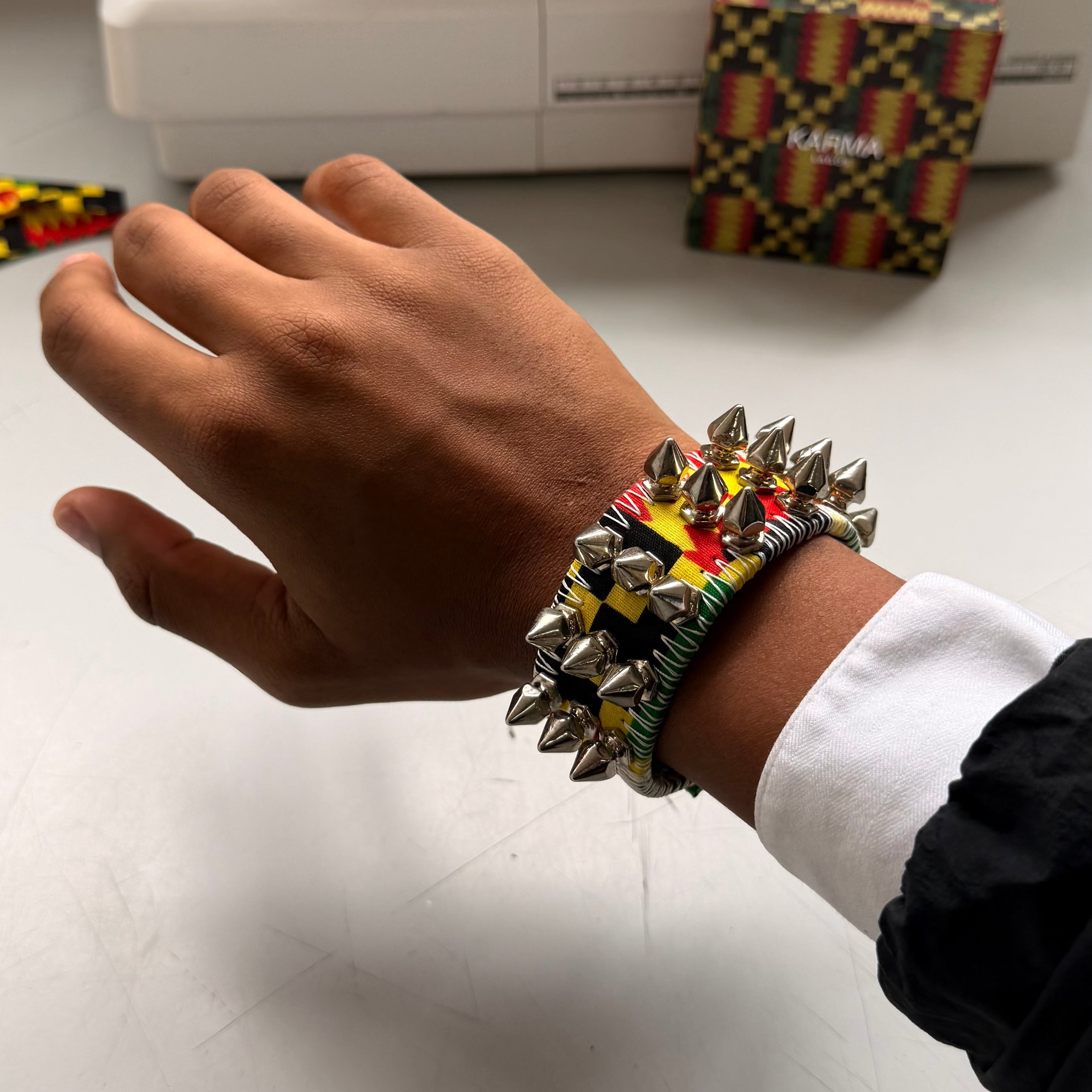 Kente Spike Bracelet